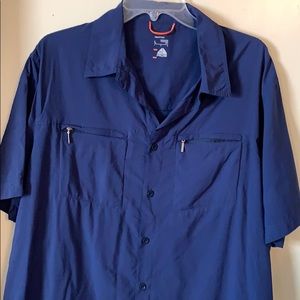 Nike Dri Fir short sleeve button down large